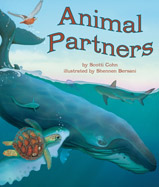 From the crocodile’s dentist, 
to the mongoose spa, some 
animals need a little help from 
their friends! Animal Partners 
takes a whimsical look at the 
symbiotic relationships of animals. 